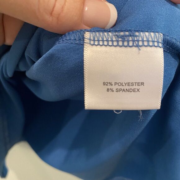 Peter Millar Polo Men Large Blue Summer Comfort OS Logo READ - Picture 12 of 15